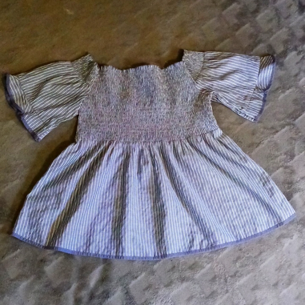 Baby Doll Striped Blue & White